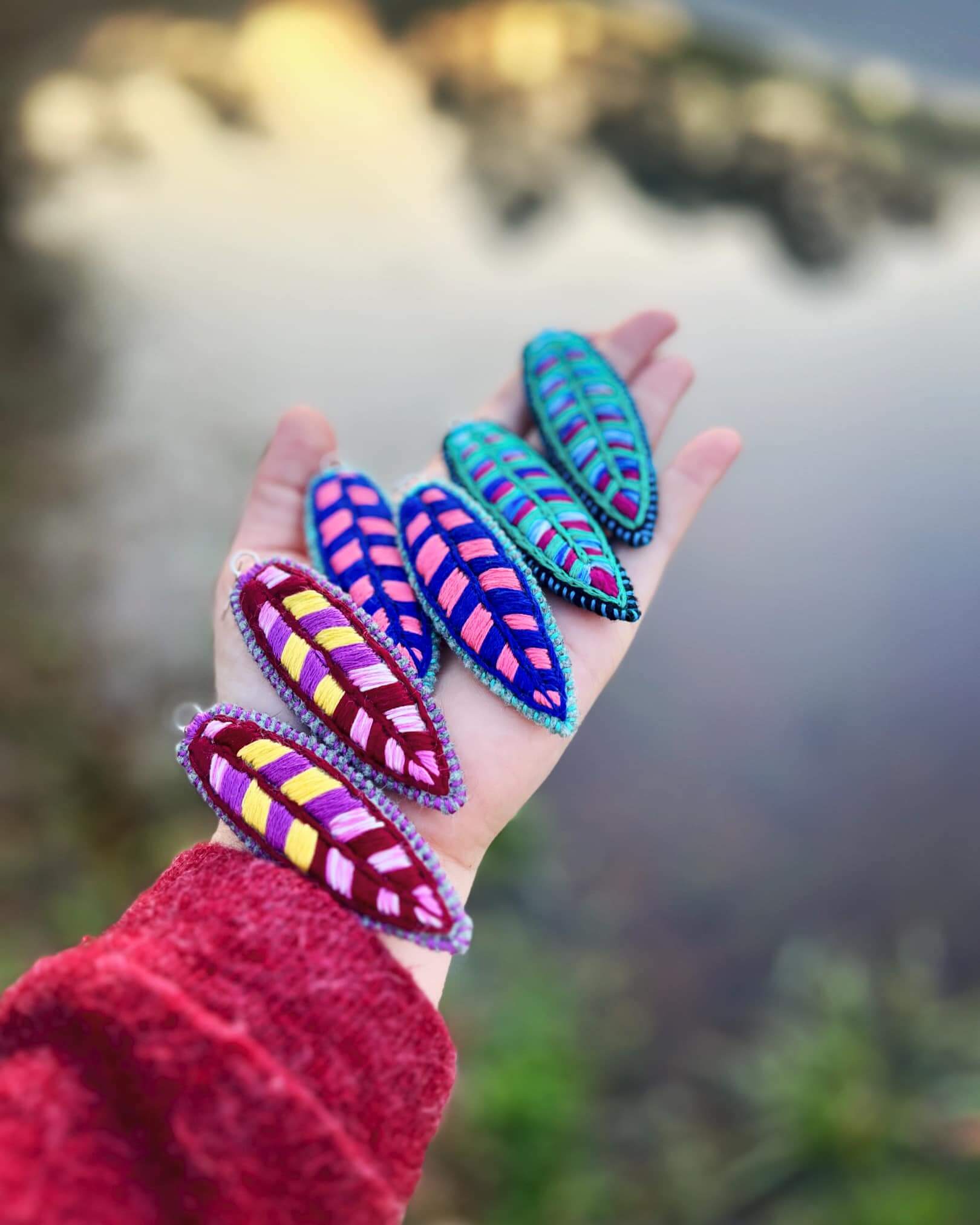 Embroidered Jewelry (Earrings, Necklaces, Cuff Bracelets, Brooches)